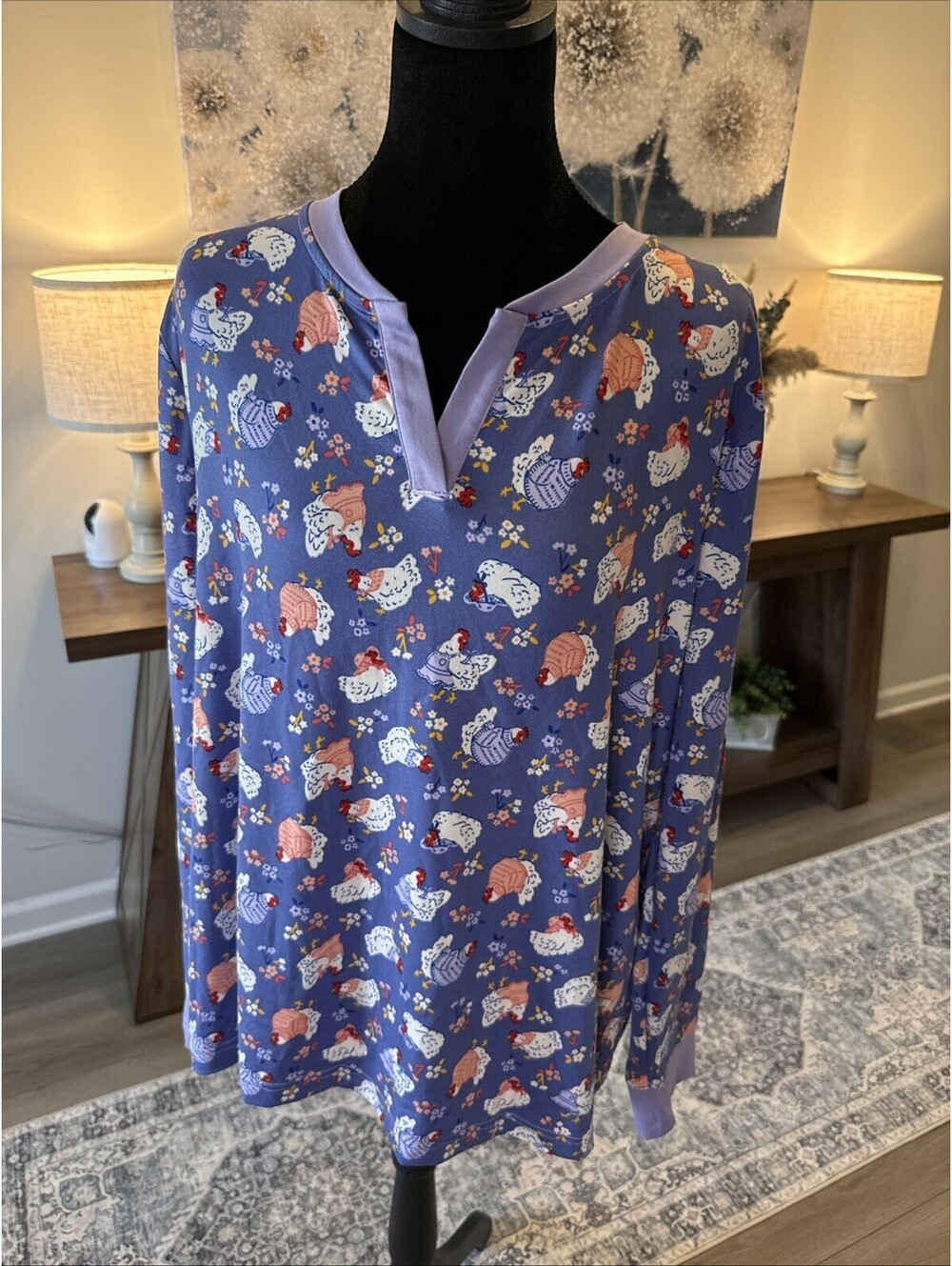 Duluth Trading Chicken Sleep Shirt Size XL